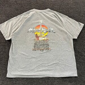 Hard Rock Cafe Lake Tahoe TShirt 2XL Gray 2000 Evolution of Rock Guitar VTG Y2K